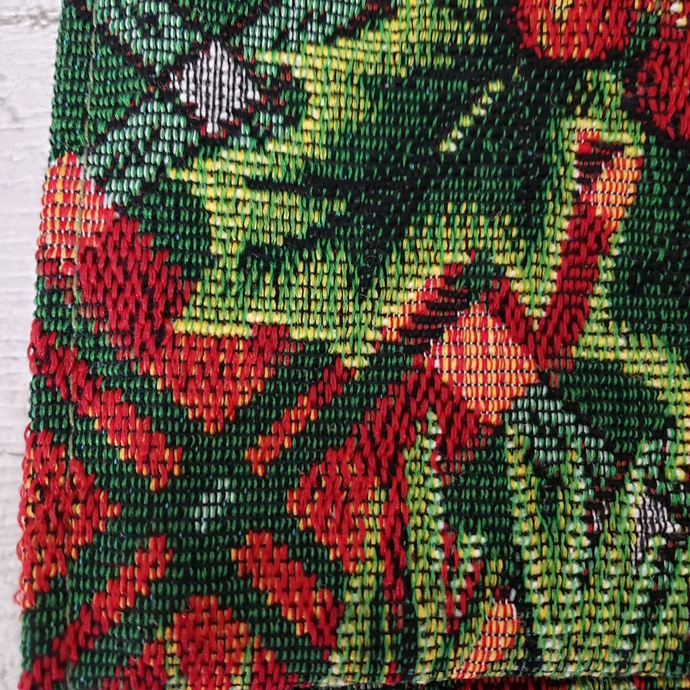 Christmas Holiday Style Tapestry Table Runner 13 in. X 68 in.